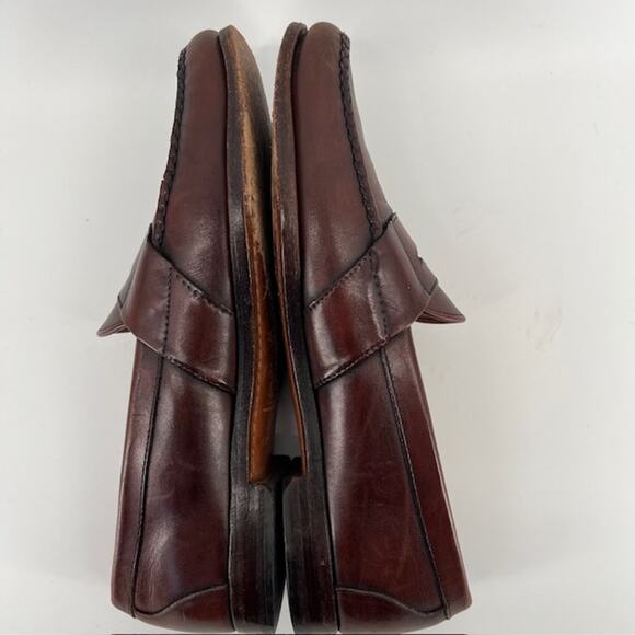 Allen Edmonds Cameron Leather Penny Loafer Mens 12B Burgundy Classic Preppy USA main image 7